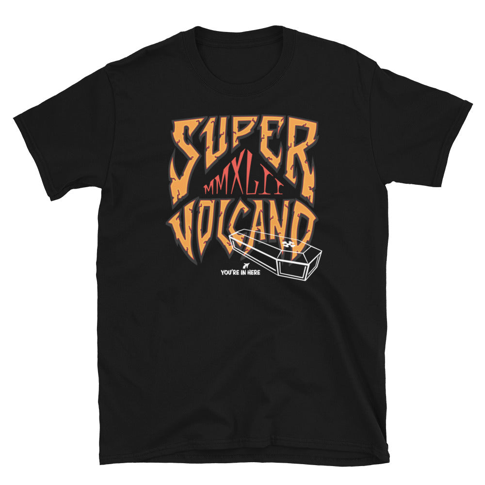 Supervolcano/Kaufinator double stamp t-shirt